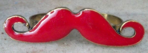 Anel Mustache (Vermelho)