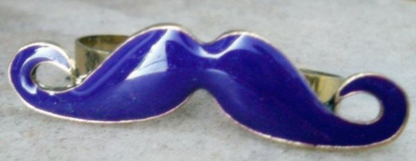 Anel Mustache (Azul)